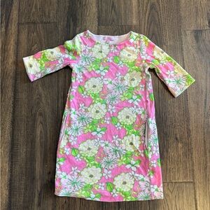 Lilly Pulitzer Pink and Green Floral Dress